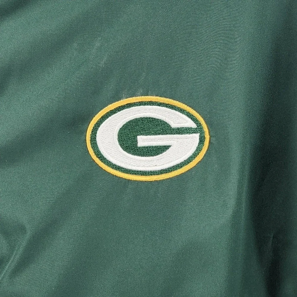 Reebok XL Green NFL Green Bay Packers Windbreaker Jacket Sporty Gorpcore SI